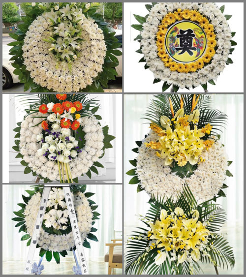 四川成都都江堰市石羊镇宁静村花圈速递
